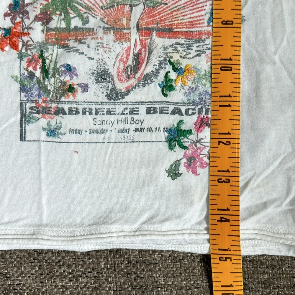 Ralph Lauren Girls White Sea Breeze Surf Graphic T-Shirt Size 4 / 4T
